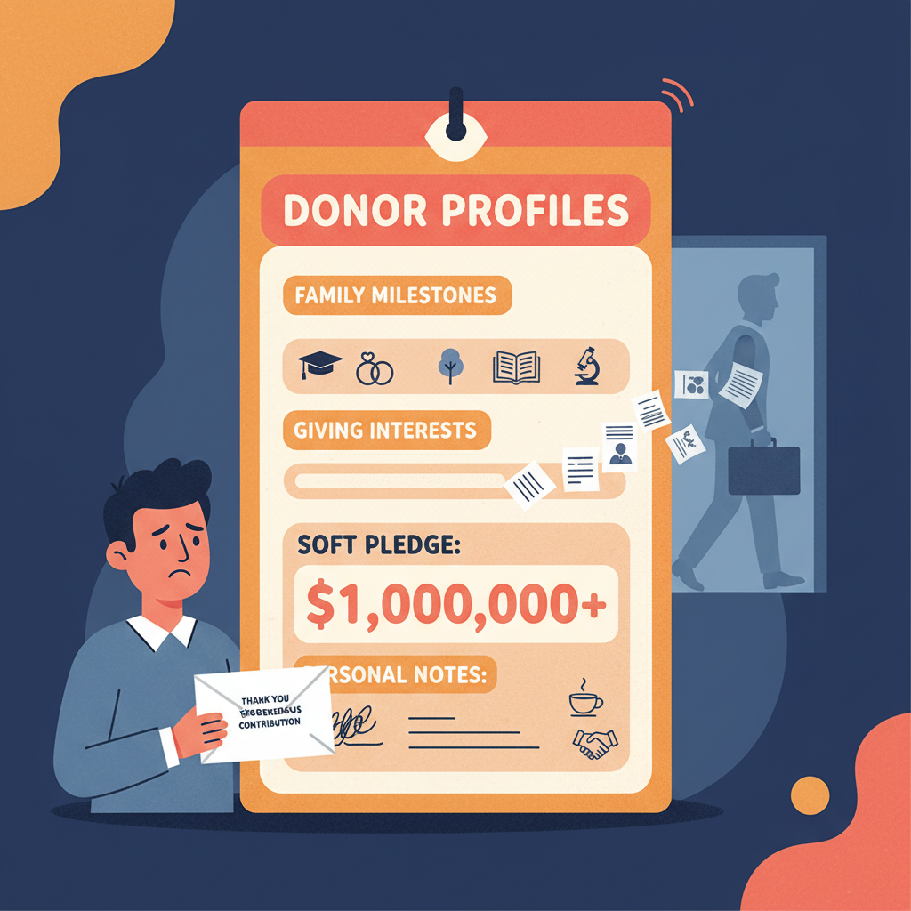 Nonprofit major gift donor memory gap