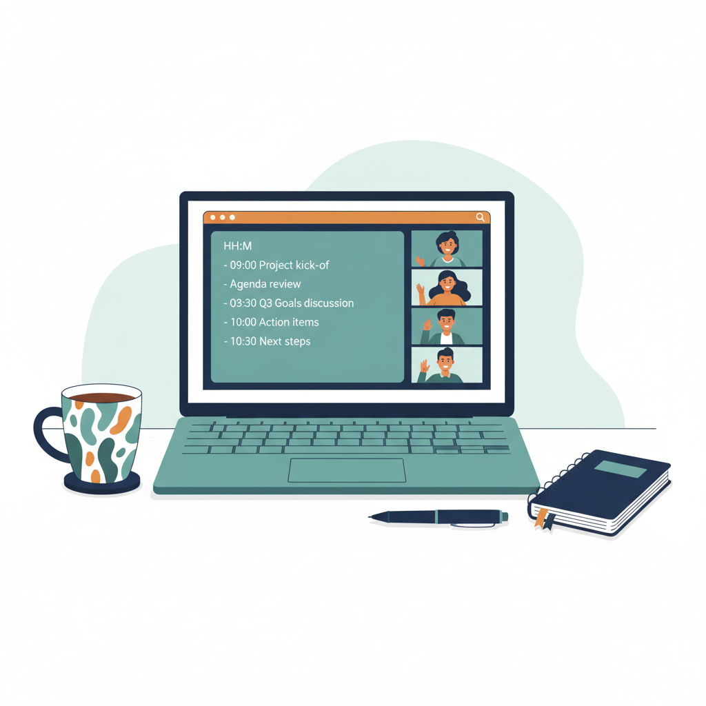 Laptop running the Jamie desktop app with bot-free meeting notes